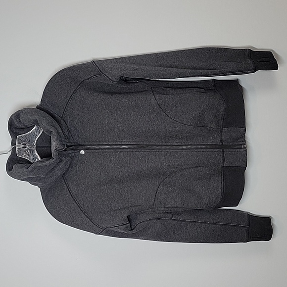Lululemon charcoal gray sweat jacket Hug It Out - Picture 6 of 9